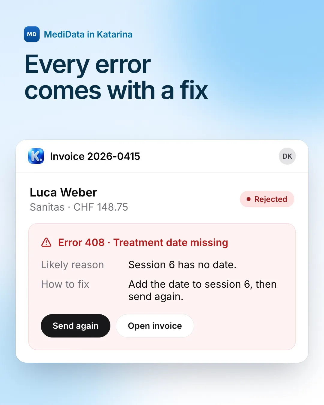 Errors you can act on